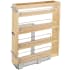 Rev-A-Shelf Wood Classics 6-1/4"W 3 Tier / 4 Shelf Base Cabinet Pull Out Organizer with Soft Close for 9" Face Frame Maple