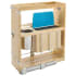 Rev-A-Shelf Wood Classics Soft Close 9-1/4"W Pull Out Knife Block Base Cabinet Organizer with Cutting Mats Maple