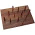 Rev-A-Shelf Wood Classics 30-1/4"W x 21-1/4"D Walnut Trim to Fit Drop In Drawer Peg Board Organizer with (12) Wooden Pegs Walnut