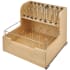 Rev-A-Shelf Wood Classics 20-1/2"W Base Cabinet Food Storage Tupperware Container Pull Out Organizer with Soft Close Maple