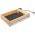 Rev-A-Shelf Wood Classics 15"W Soft Close Base Cabinet Kitchen Charging Station Drawer with USB and 120V Ports Maple