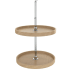 Rev-A-Shelf Wood Classics 2 Tier 20" Full Circle Lazy Susan with 26-31" Adjustable Pole for Corner Wall Cabinets Maple