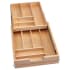 Rev-A-Shelf Wood Classics 16-1/2"W Base Cabinet Two Tier Kitchen Silverware / Cutlery Organizer Full Replacement Drawer System with Soft Close Maple