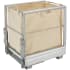 Rev-A-Shelf Contemporary 14-1/3"W Soft Close / Open - Bottom Mount Slide / Pull Out Laundry Basket Hamper with Canvas Liner White