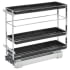 Rev-A-Shelf Sink Classics 8" Wide Three Tier Pull / Slide Out Base Cabinet Organizer with Adjustable Shelves Chrome