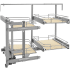 Rev-A-Shelf Contemporary 33-7/8"W Slide Out Pivot 4 Shelf Blind Right Corner Cabinet Organizer Maple