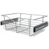 Rev-A-Shelf Classic Closet 18"W x 12"D x 7"H Sliding Pull Out Closet Basket for Custom Closet Systems Chrome