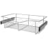 Rev-A-Shelf Classic Closet 24"W x 14"D x 7"H Sliding Pull Out Deep Closet Storage Basket for Custom Closet Systems Chrome