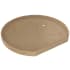 Rev-A-Shelf Lazy Daisy 32" 1 Shelf Natural Wood D Shaped Flat Side Lazy Susan Shelf for Corner Base Cabinets - Shelf Only Maple