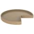 Rev-A-Shelf Lazy Daisy 28" Natural Wood Kidney Lazy Susan Shelf for Corner Base Cabinets - Shelf Only Maple / Chrome