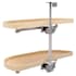 Rev-A-Shelf Modern 38"W Soft Close Pull Out and Pivot Two Tier Left Girasolo Lazy Susan Blind Corner Optimizer with Wood Shelves Light Brown