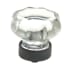 Richelieu 1-5/16 Inch Geometric Cabinet Knob Brushed Oil-Rubbed Bronze / Clear