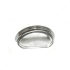 Richelieu 3 Inch Center to Center Cup Cabinet Pull from the Expression Collection Clear / Chrome