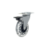 Richelieu 130 lb. Maximum Weight Capacity Swivel Mount Caster with Brake Royal Blue / Clear