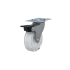 Richelieu 110 lb. Maximum Weight Capacity Swivel Mount Caster with Brake Clear White