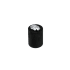Richelieu 13/16 Inch Cylindrical Cabinet Knob Black Nickel / Crystal