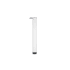 Richelieu 28 Inch Tall Metal Table Leg with 1-3/16 Inch Adjustable Height White