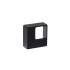 Richelieu 1-5/16 Inch Square Cabinet Knob Matte Black