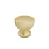 Richelieu 1 Inch Mushroom Cabinet Knob Brushed Gold