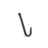 Richelieu Single Robe Hook Black Forged Iron