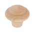 Richelieu Expression 1-9/16 Inch Mushroom Cabinet Knob Unfinished Maple