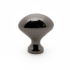 Richelieu 1-3/16 Inch Oval Cabinet Knob Black Nickel
