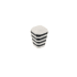 Richelieu 1-3/16 Inch Conical Cabinet Knob Black / Cream