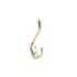 Richelieu 3-1/2 Inch Double Metal Coat Hook Brass