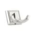 Richelieu 2-1/8 Inch Double Metal Coat Hook Nickel