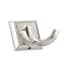 Richelieu 2-1/8 Inch Double Metal Coat Hook Brushed Nickel