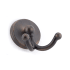 Richelieu 2-3/4 Inch Double Metal Coat Hook Brushed Oil-Rubbed Bronze