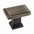 Richelieu Expression 1-1/2 Inch Rectangular Cabinet Knob Antique English