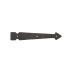Richelieu 8-1/16" Long Decorative False Hinge for Barn Doors Matte Black