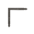Richelieu 7-25/32" Long Traditional Corner Bracket for Barn Doors Matte Black
