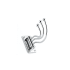 Richelieu 3-1/16 Inch Triple Swivel Coat Hook Chrome