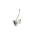 Richelieu 4-13/16 Inch Triple Swivel Coat Hook Brushed Nickel