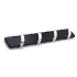 Richelieu Quadruple Robe Hook Rack Black / Chrome