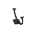 Richelieu 4-3/8 Inch Double Metal Coat Hook Brushed Oil-Rubbed Bronze