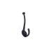 Richelieu 5-13/16 Inch Double Metal Coat Hook Matte Black