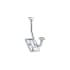 Richelieu 5-5/16 Inch Double Metal Coat Hook Chrome