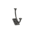 Richelieu 5-5/16 Inch Double Metal Coat Hook Antique Nickel