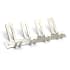 Richelieu 15-1/16 Inch Wide 4 Hook Metal Coat Rack Brushed Nickel