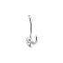Richelieu 5-1/16 Inch Double Metal Coat Hook Chrome