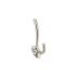 Richelieu 5-1/16 Inch Double Metal Coat Hook Brushed Nickel
