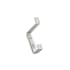 Richelieu 4-3/8 Inch Double Metal Coat Hook Brushed Nickel