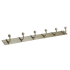 Richelieu 19-11/16 Inch Wide 6 Hook Metal Coat Rack Matte Nickel