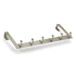 Richelieu 20 Inch Wide 6 Hook Over the Door Metal Coat Rack Matte Nickel
