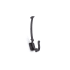 Richelieu 6-5/16 Inch Double Iron Coat Hook Matte Black