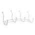 Richelieu 12-9/16 Inch Wide 4 Hook Metal Coat Rack White