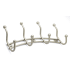 Richelieu 12-9/16 Inch Wide 4 Hook Metal Coat Rack Matte Nickel